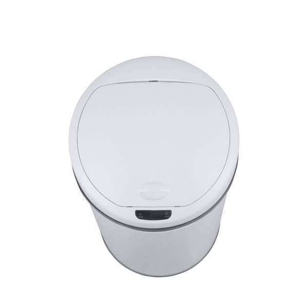 Poubelle blanche de 60 L avec capteur