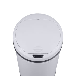 Poubelle blanche de 60 L avec capteur