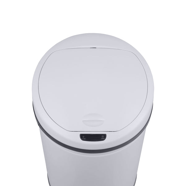 Poubelle blanche de 60 L avec capteur