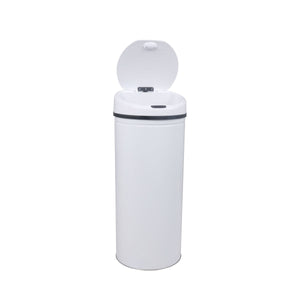 Poubelle blanche de 60 L avec capteur