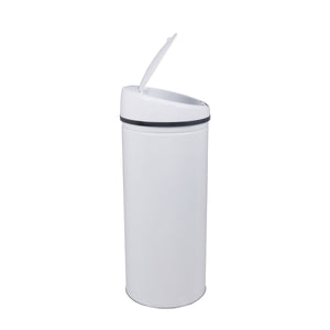 Poubelle blanche de 60 L avec capteur