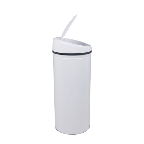 Poubelle blanche de 60 L avec capteur