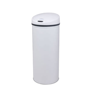 Poubelle blanche de 60 L avec capteur