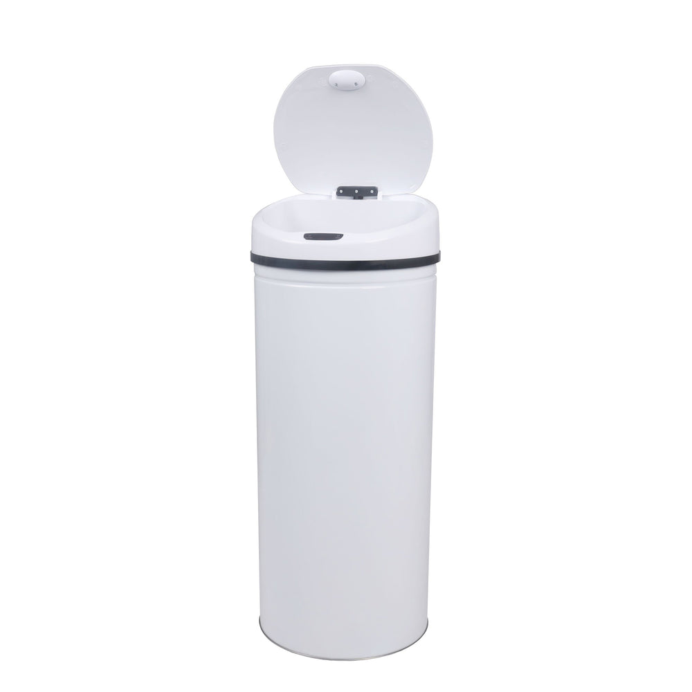 Poubelle blanche de 60 L avec capteur