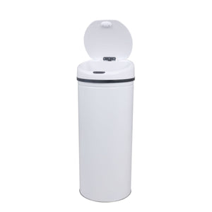 Poubelle blanche de 60 L avec capteur