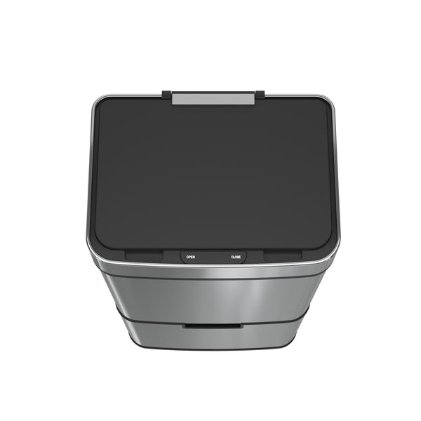 Abfalleimer mit Sensor 72L silber