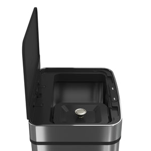 Abfalleimer mit Sensor 72L silber