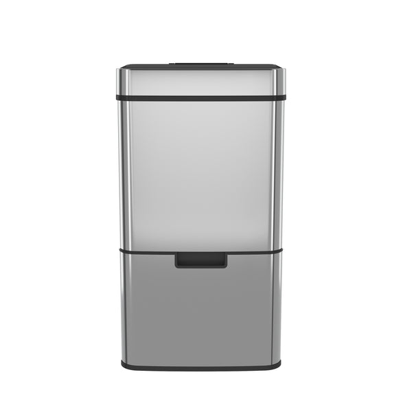 Abfalleimer mit Sensor 72L silber