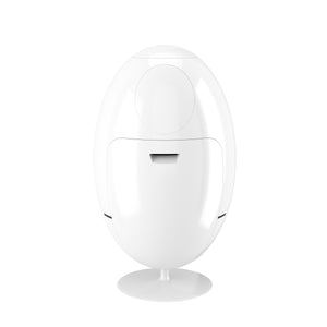 Abfalleimer oval 3 Fächer 54L weiss