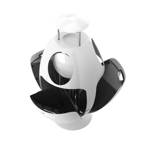 Abfalleimer oval 3 Fächer 54L weiss