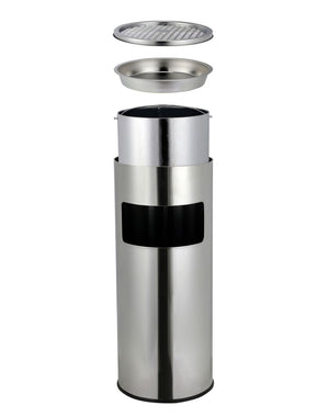Poubelle avec cendrier 30L