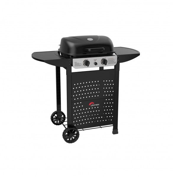 Ohmex - Gasgrill 2b, Inkl. Schlauch, Fläche: 42x37cm, 5kw
