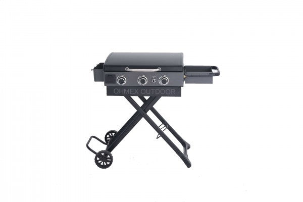 Ohmex - Plancha Gasgrill 3B, 59 X 33.5 cm, klappbar, 3 X 2.5kw, total 7.5kw