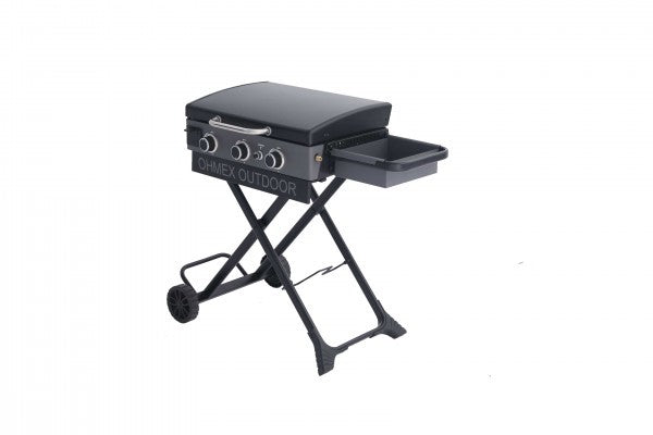 Ohmex - Plancha Gasgrill 3B, 59 X 33.5 cm, klappbar, 3 X 2.5kw, total 7.5kw