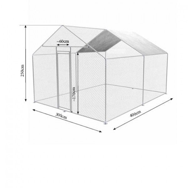 Zipper - Heimtiergehege ZI-CR342 - 3m x 4m x 2m