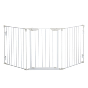 Absperrgitter für Hunde Schutzgitter Türschutzgitter 180x3x74.5cm