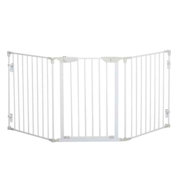 Absperrgitter für Hunde Schutzgitter Türschutzgitter 180x3x74.5cm