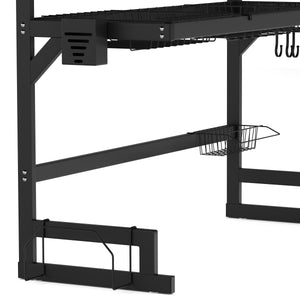 Abtropfgestellt Metall 2 Etagen 85 x 32 x 80 cm schwarz