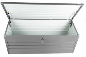 Zipper - Garten- u. Futteraufbewahrungsbox grau 1650x700x620mm