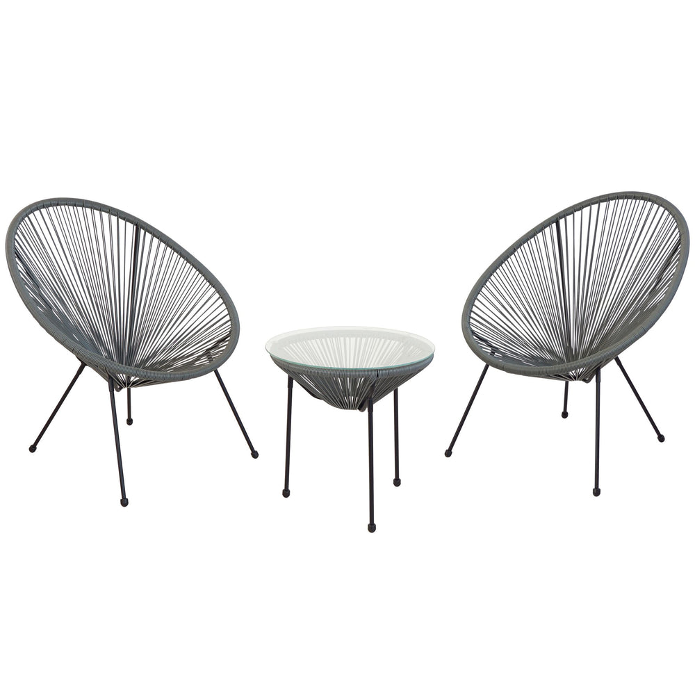 Set di mobili da giardino Acapulco grigio
