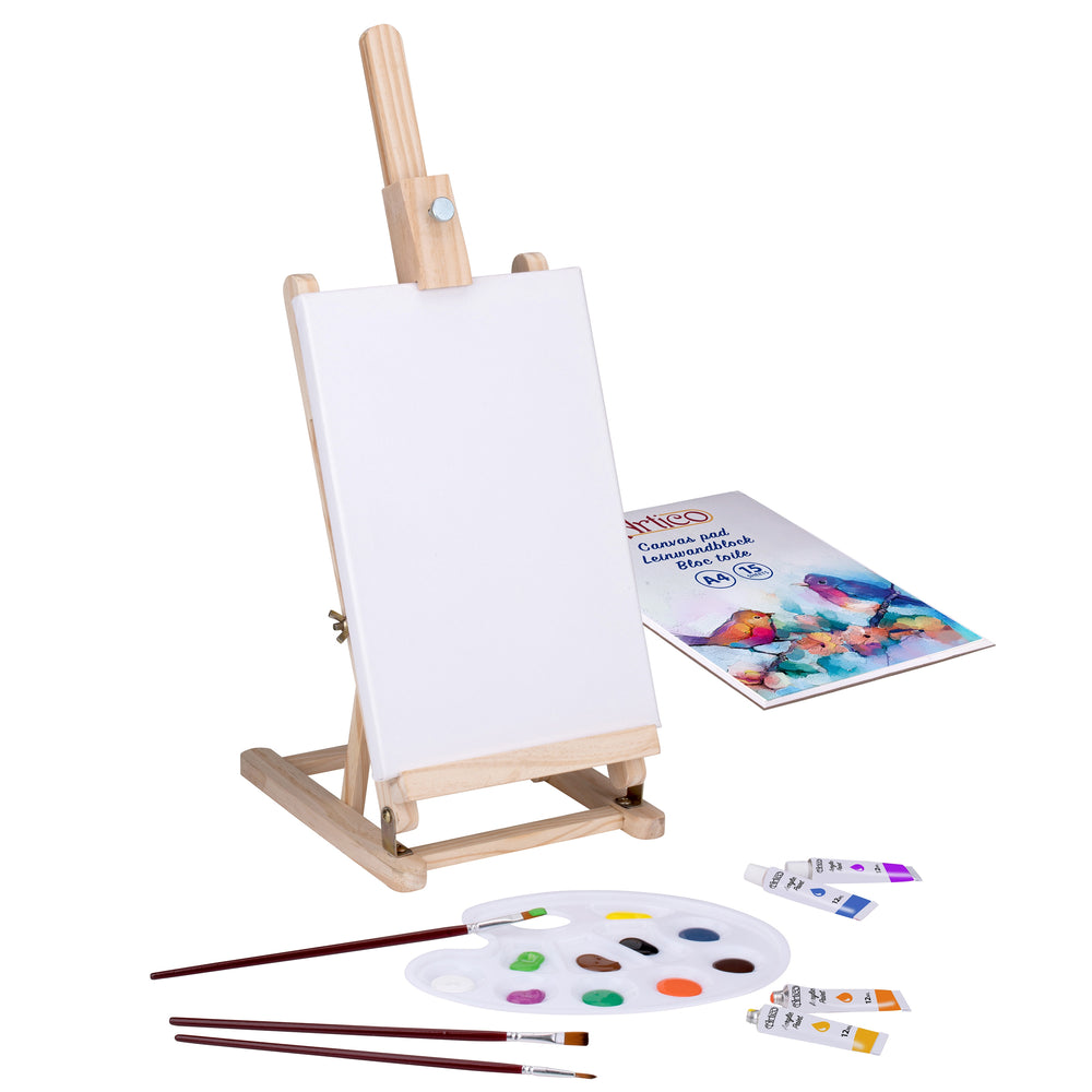 Set di pittura acrilica, 21 pezzi
