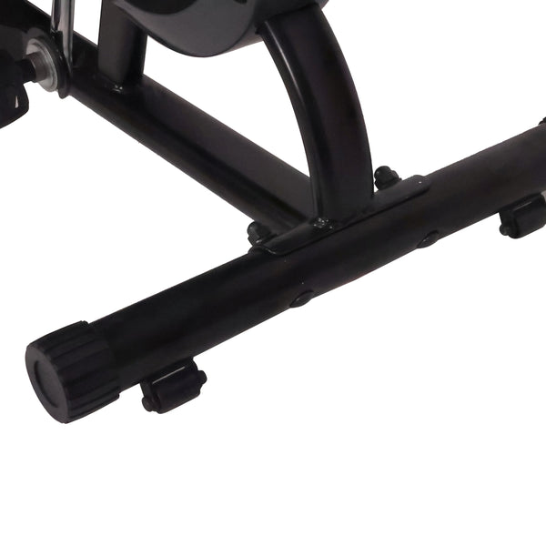 Airbike cross trainer with air resistance