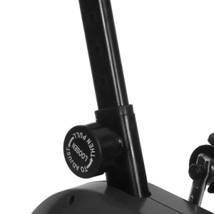 Airbike cross trainer with air resistance