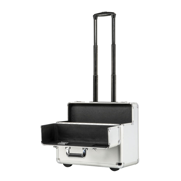 Aktenkoffer Trolley silber