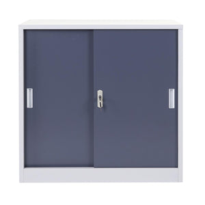 Aktenschrank Boston mit Schiebetüren 90x90x45cm anthrazit