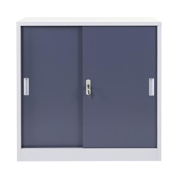 Aktenschrank Boston mit Schiebetüren 90x90x45cm anthrazit