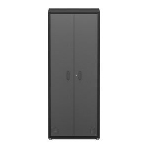 Aktenschrank MAKSIMUS 77 x 190 cm anthrazit/schwarz