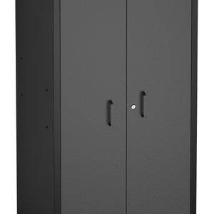 Aktenschrank MAKSIMUS 77 x 190 cm anthrazit/schwarz