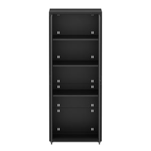 Aktenschrank MAKSIMUS 77 x 190 cm anthrazit/schwarz