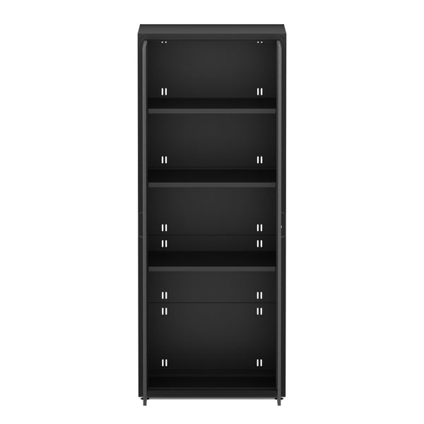 Aktenschrank MAKSIMUS 77 x 190 cm anthrazit/schwarz