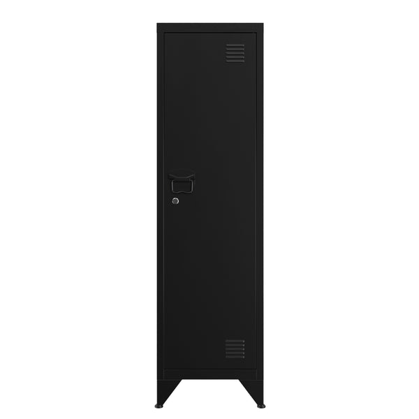 Aktenschrank mit 3 Böden ANTEY 38 x 137 cm schwarz