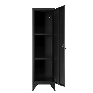 Aktenschrank mit 3 Böden ANTEY 38 x 137 cm schwarz
