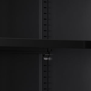 Aktenschrank mit 3 Böden ANTEY 38 x 137 cm schwarz