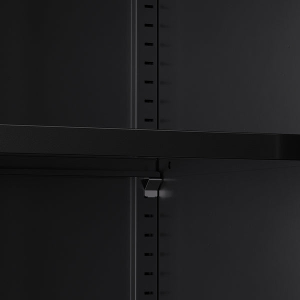 Aktenschrank mit 3 Böden ANTEY 38 x 137 cm schwarz