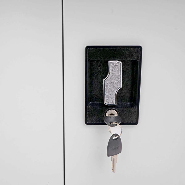 Aktenschrank Stahlschrank Büroschrank, 2 Türen 140x90cm grau
