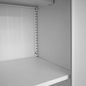 Aktenschrank Stahlschrank Büroschrank, 2 Türen 185x90cm grau