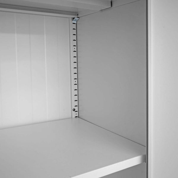 Aktenschrank Stahlschrank Büroschrank, 2 Türen 185x90cm grau
