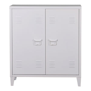 Metallschrank Kommode Oripää 90x80x33cm Weiss