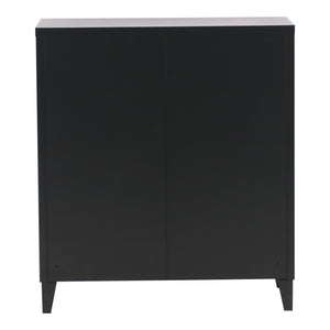 Metallschrank Kommode Oripää 90x80x33cm Schwarz