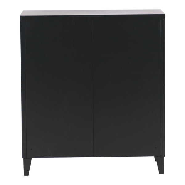 Metallschrank Kommode Oripää 90x80x33cm Schwarz
