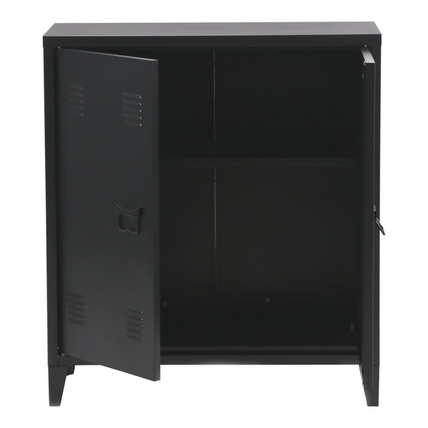 Metallschrank Kommode Oripää 90x80x33cm Schwarz
