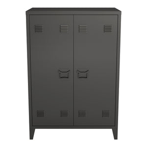 Metallschrank Kommode Oripää 110x75x33cm Schwarz