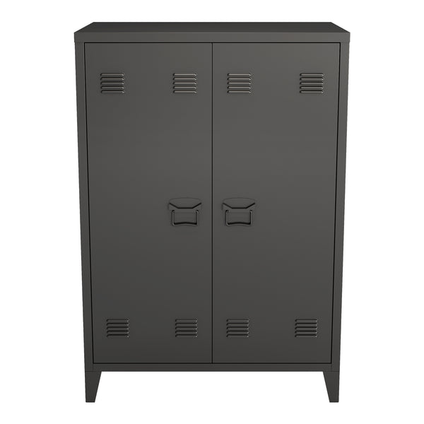 Metallschrank Kommode Oripää 110x75x33cm Schwarz