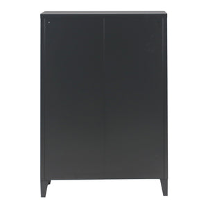 Metallschrank Kommode Oripää 110x75x33cm Schwarz