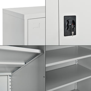 Classeur Molise 90x40x90cm acier gris clair