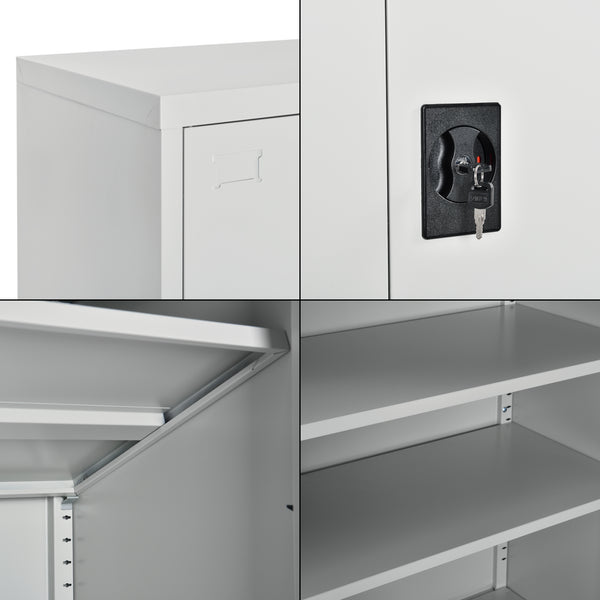 Classeur Molise 90x40x90cm acier gris clair